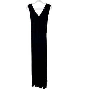 Love x Design Black Sleeveless V-Neck Tie-Waist Maxi Dress NWT Size Large